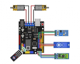 TB6612 0.6A Dual DC Motor Driver Module Shield ATMEGA328P MCU Micro Controller for ARD-UNO R3